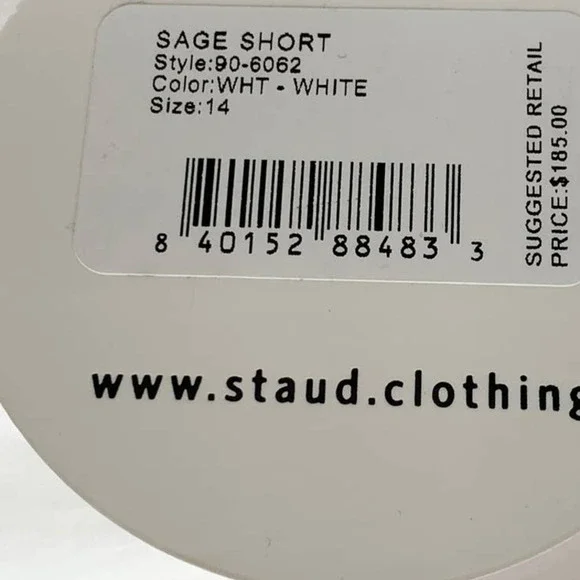 NWT Staud Sage short Size 14